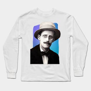 Irish Writer James Joyce illustration Long Sleeve T-Shirt